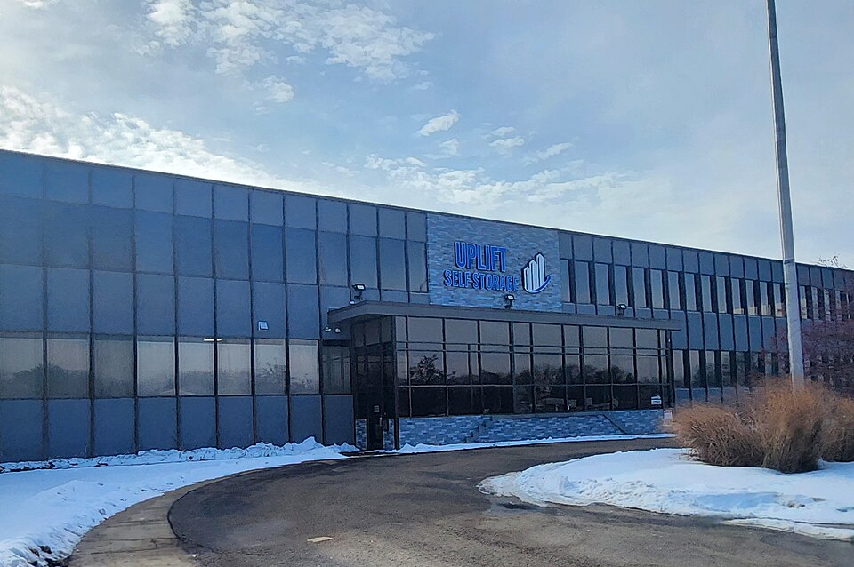 UpLift Self Storage at 7505 Durand Avenue, Mount Pleasant, Wisconsin — exterior photographed in 2026